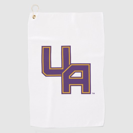 Universiteit van Albany Initialen Logo Golfhanddoek (Voorkant)