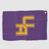 Universiteit van Albany Initialen Logo Golfhanddoek (Horizontaal)