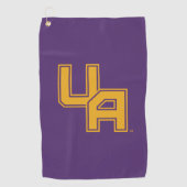 Universiteit van Albany Initialen Logo Golfhanddoek (Voorkant)