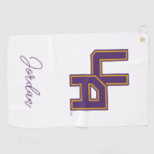 Universiteit van Albany Initialen Logo Golfhanddoek (Horizontaal)