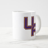 Universiteit van Albany Initialen Logo Grote Koffiekop (Voorkant rechts)