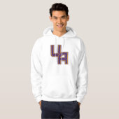 Universiteit van Albany Initialen Logo Hoodie (Voorkant volledig)