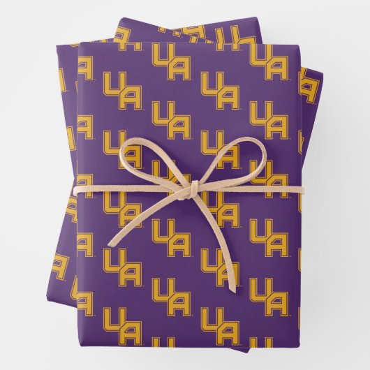 Universiteit van Albany Initialen Logo Inpakpapier Vel (In situ)