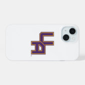 Universiteit van Albany Initialen Logo iPhone 15 Case (Achterkant horizontaal)