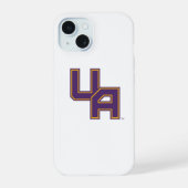 Universiteit van Albany Initialen Logo iPhone 15 Case (Achterkant)
