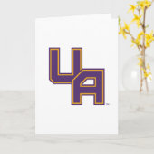 Universiteit van Albany Initialen Logo Kaart (Gele Bloem)