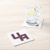 Universiteit van Albany Initialen Logo Kartonnen Onderzetters (Insitu)