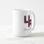 Universiteit van Albany Initialen Logo Koffiemok (Voorkant rechts)