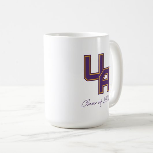 Universiteit van Albany Initialen Logo Koffiemok (Voorkant rechts)