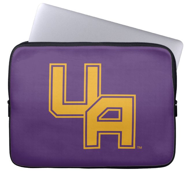 Universiteit van Albany Initialen Logo Laptop Sleeve (Voorkant)