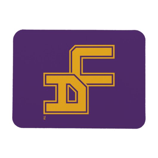 Universiteit van Albany Initialen Logo Magneet (Horizontaal)