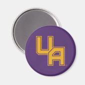 Universiteit van Albany Initialen Logo Magneet (Voorkant / Achterkant)