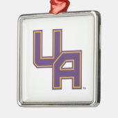 Universiteit van Albany Initialen Logo Metalen Ornament (Links)