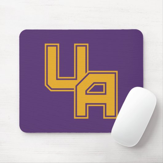 Universiteit van Albany Initialen Logo Muismat (Met muis)