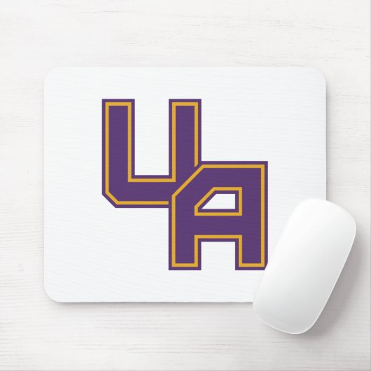 Universiteit van Albany Initialen Logo Muismat (Met muis)