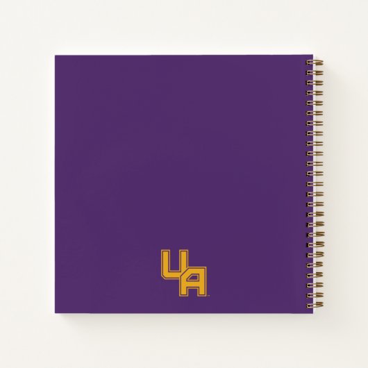 Universiteit van Albany Initialen Logo Notitieboek (Achterkant)