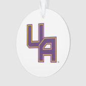 Universiteit van Albany Initialen Logo Ornament (voorkant)