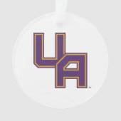 Universiteit van Albany Initialen Logo Ornament (voorkant)