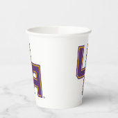 Universiteit van Albany Initialen Logo Papieren Bekers (Links)