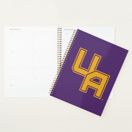 Universiteit van Albany Initialen Logo Planner (Display)