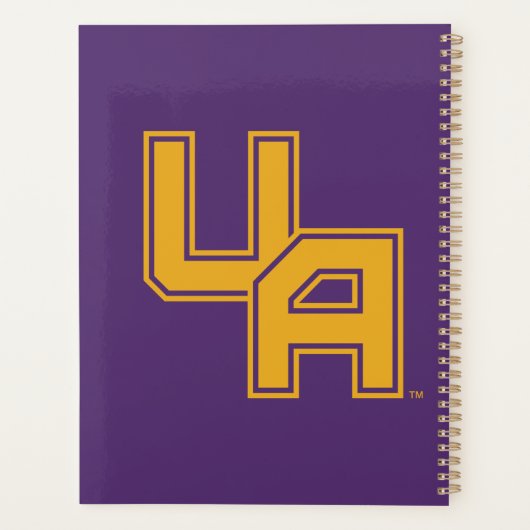 Universiteit van Albany Initialen Logo Planner (Achterkant)