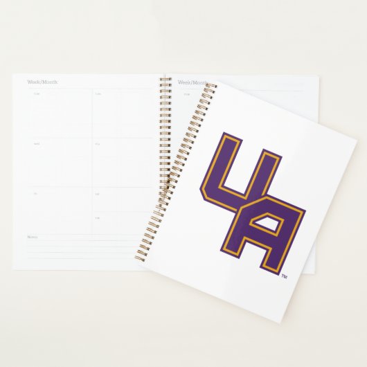 Universiteit van Albany Initialen Logo Planner (Display)