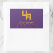 Universiteit van Albany Initialen Logo Rechthoekige Sticker (Tas)