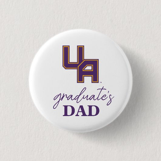 Universiteit van Albany Initialen Logo Ronde Button 3,2 Cm (Voorkant)