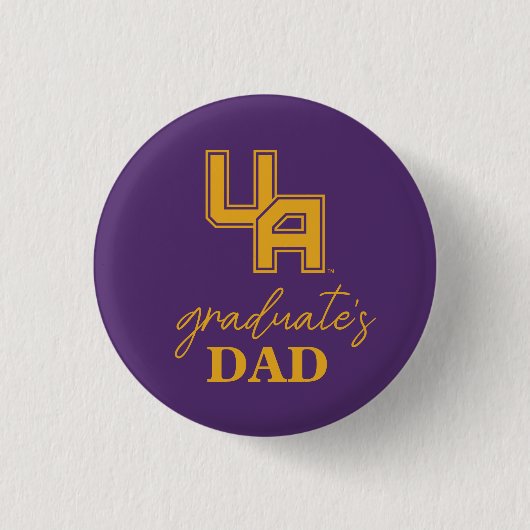 Universiteit van Albany Initialen Logo Ronde Button 3,2 Cm (Voorkant)