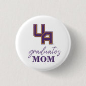 Universiteit van Albany Initialen Logo Ronde Button 3,2 Cm (Voorkant)