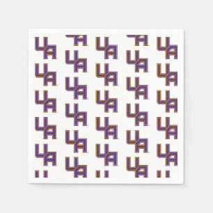 Universiteit van Albany Initialen Logo Servet