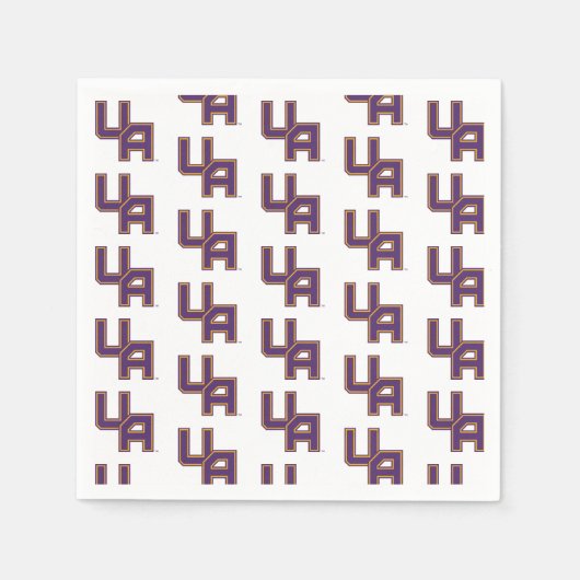 Universiteit van Albany Initialen Logo Servet (Voorkant)