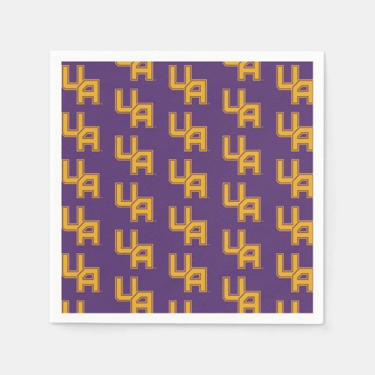 Universiteit van Albany Initialen Logo Servet (Voorkant)