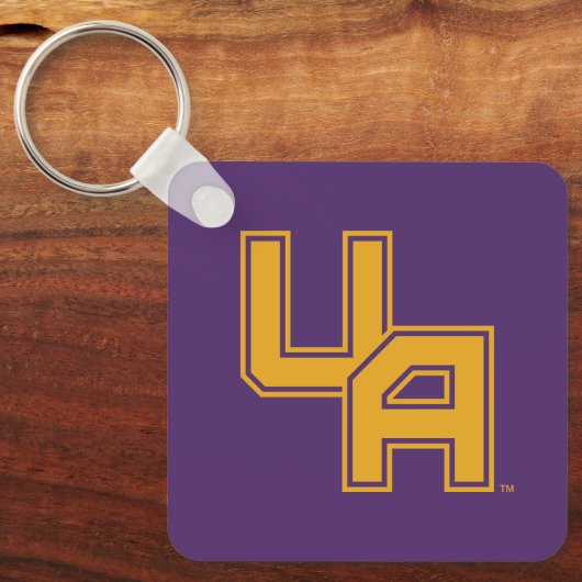 Universiteit van Albany Initialen Logo Sleutelhanger (Voorkant)