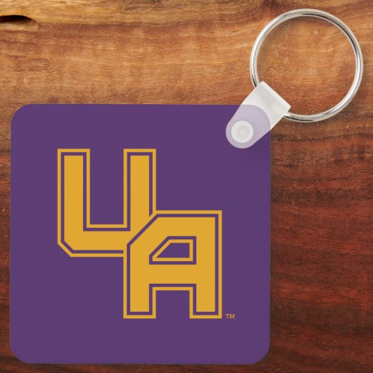 Universiteit van Albany Initialen Logo Sleutelhanger (Achterkant)