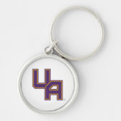 Universiteit van Albany Initialen Logo Sleutelhanger (Voorkant)