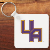 Universiteit van Albany Initialen Logo Sleutelhanger (Voorkant)