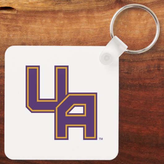 Universiteit van Albany Initialen Logo Sleutelhanger (Achterkant)