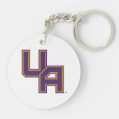 Universiteit van Albany Initialen Logo Sleutelhanger (Achterkant)