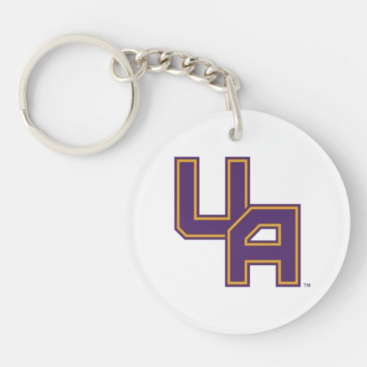 Universiteit van Albany Initialen Logo Sleutelhanger (Voorkant)