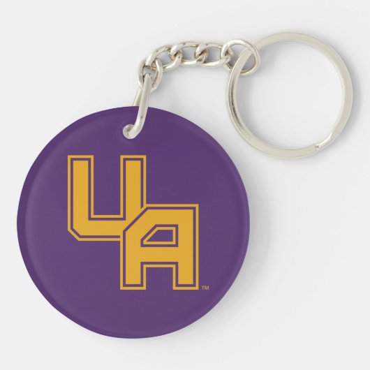 Universiteit van Albany Initialen Logo Sleutelhanger (Achterkant)