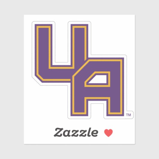 Universiteit van Albany Initialen Logo Sticker (Vel)