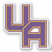 Universiteit van Albany Initialen Logo Sticker (Voorkant)