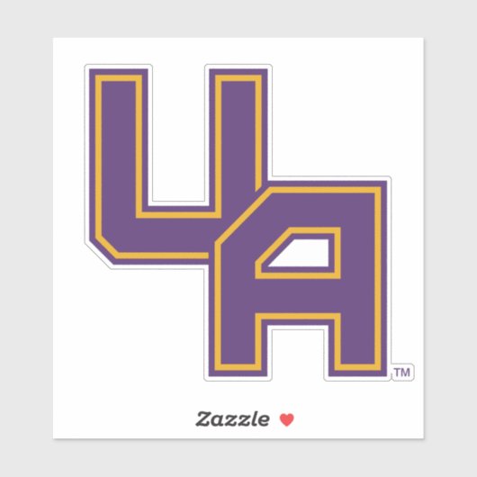 Universiteit van Albany Initialen Logo Sticker (Vel)