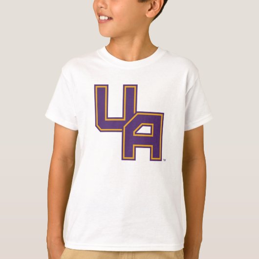 Universiteit van Albany Initialen Logo T-shirt (Voorkant)