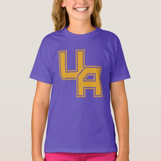 Universiteit van Albany Initialen Logo T-shirt (Voorkant)