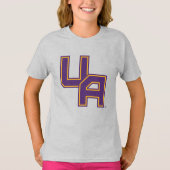 Universiteit van Albany Initialen Logo T-shirt (Voorkant)