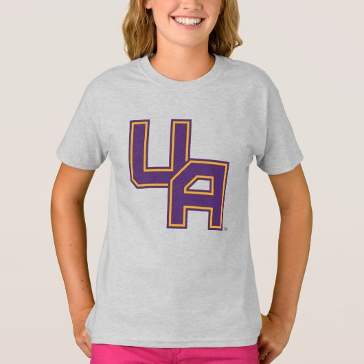 Universiteit van Albany Initialen Logo T-shirt (Voorkant)