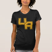 Universiteit van Albany Initialen Logo T-shirt (Voorkant)