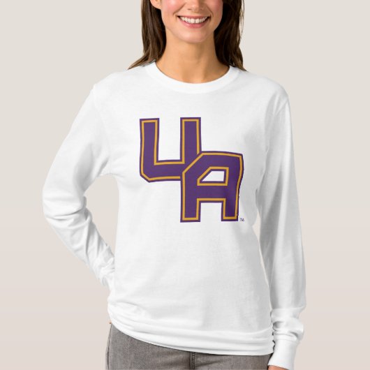 Universiteit van Albany Initialen Logo T-shirt (Voorkant)